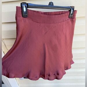Satin Mauve Skirt